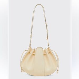 Mansur Gavriel Lillium neutral gathered bucket bag